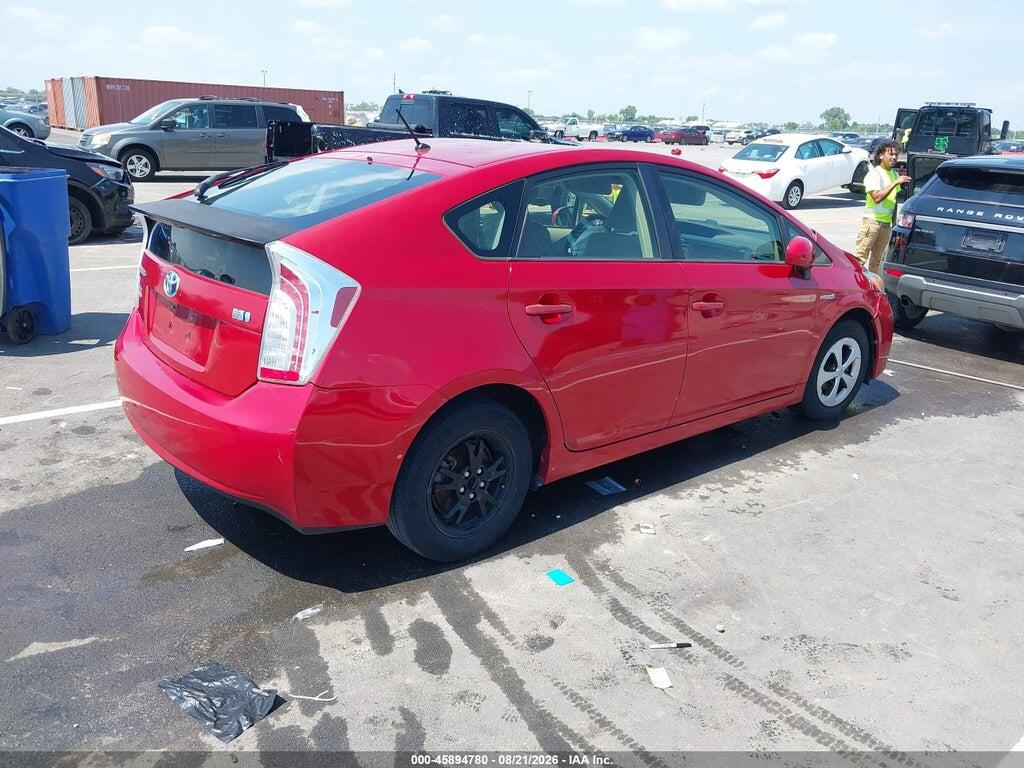 JTDKN3DU5D0350058 2013 TOYOTA PRIUS photo no. 4