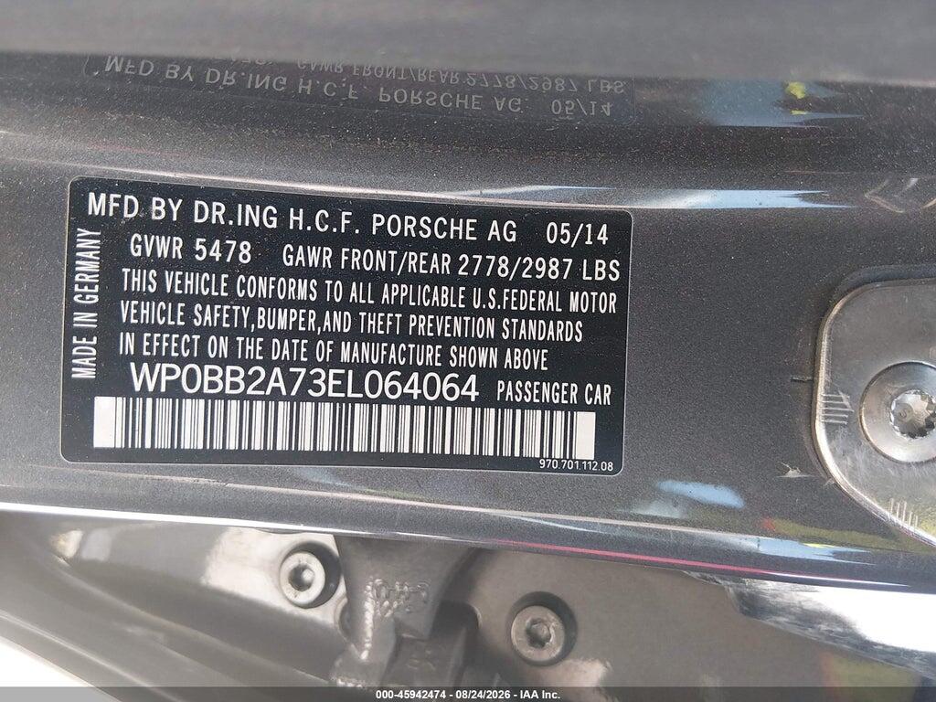 WP0BB2A73EL064064 2014 PORSCHE PANAMERA photo no. 9