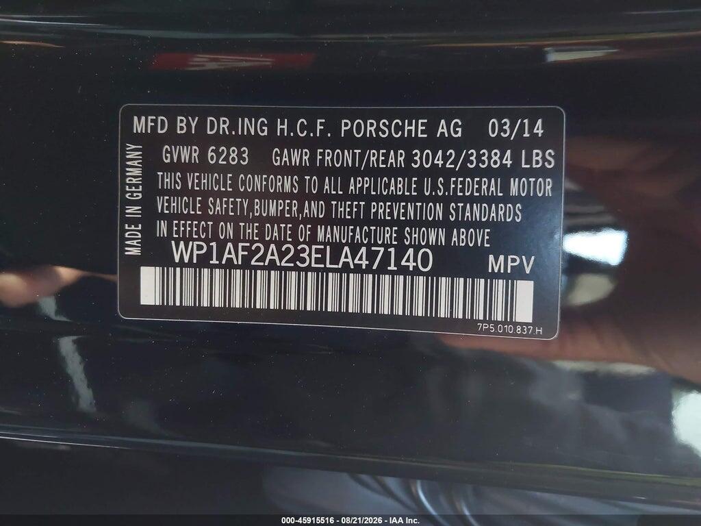 WP1AF2A23ELA47140 2014 PORSCHE CAYENNE photo no. 9
