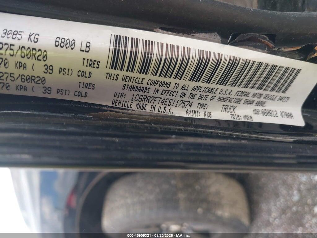 1C6RR7FT4ES117574 2014 RAM 1500 photo no. 9