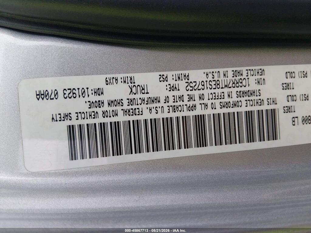 1C6RR7MT8ES167252 2014 RAM 1500 photo no. 9