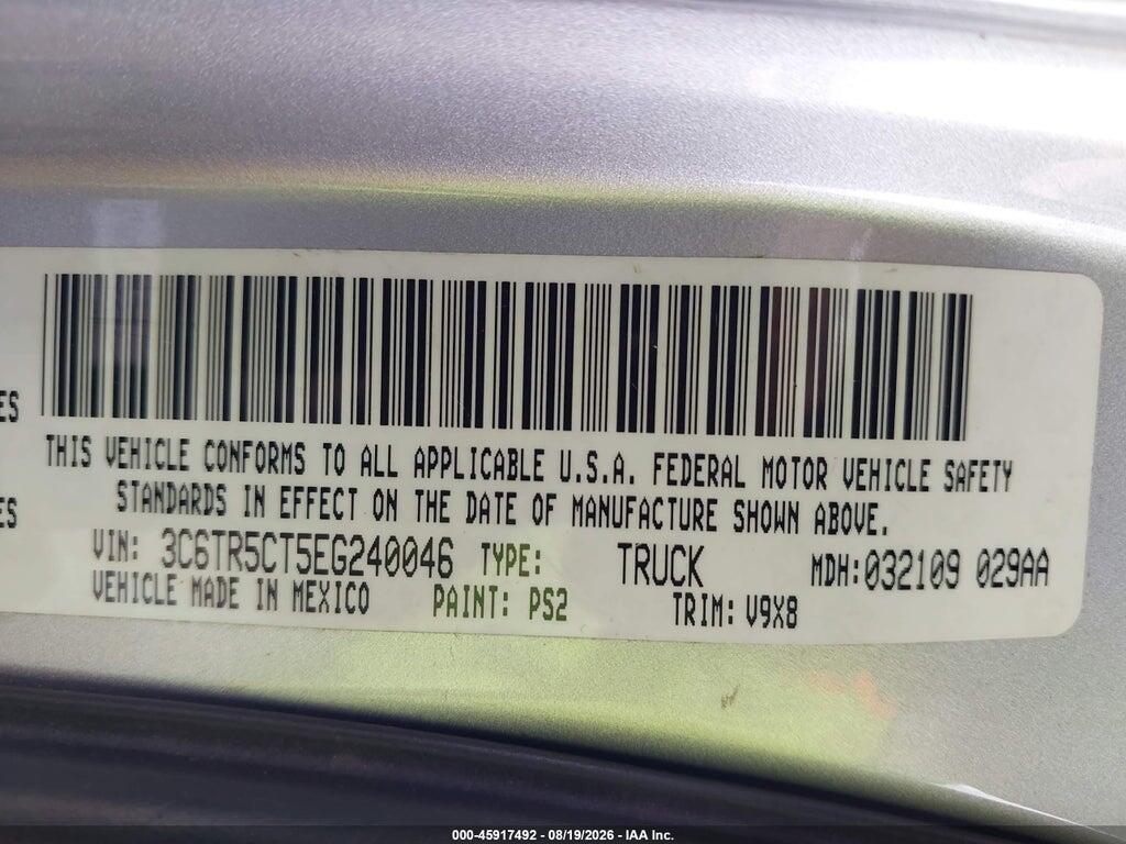 3C6TR5CT5EG240046 2014 RAM 2500 photo no. 9