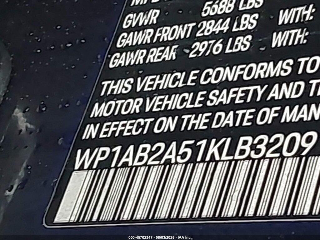 WP1AB2A51KLB32091 2019 PORSCHE MACAN photo no. 9