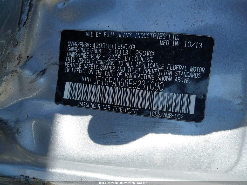 JF1GPAH68E8231090 2014 SUBARU IMPREZA photo no. 9