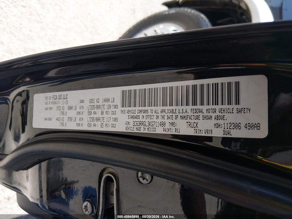 3C63RRGL3K6711480 2019 RAM 3500 photo no. 8