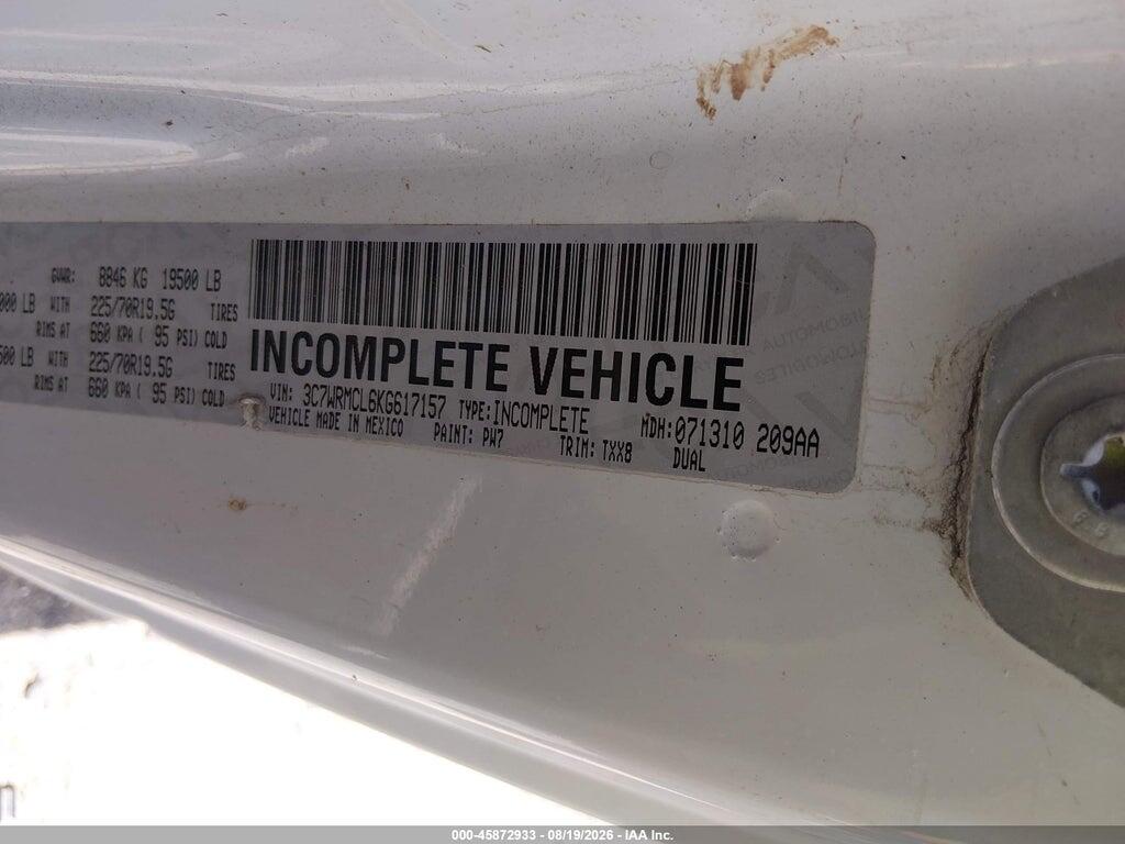 3C7WRMCL6KG617157 2019 RAM 5500 CHASSIS photo no. 8