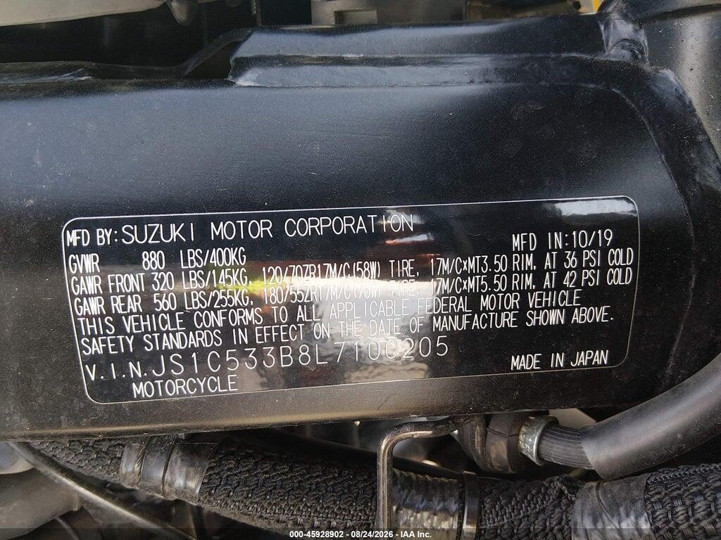 JS1C533B8L7100205 2020 SUZUKI GSX-S750 photo no. 10
