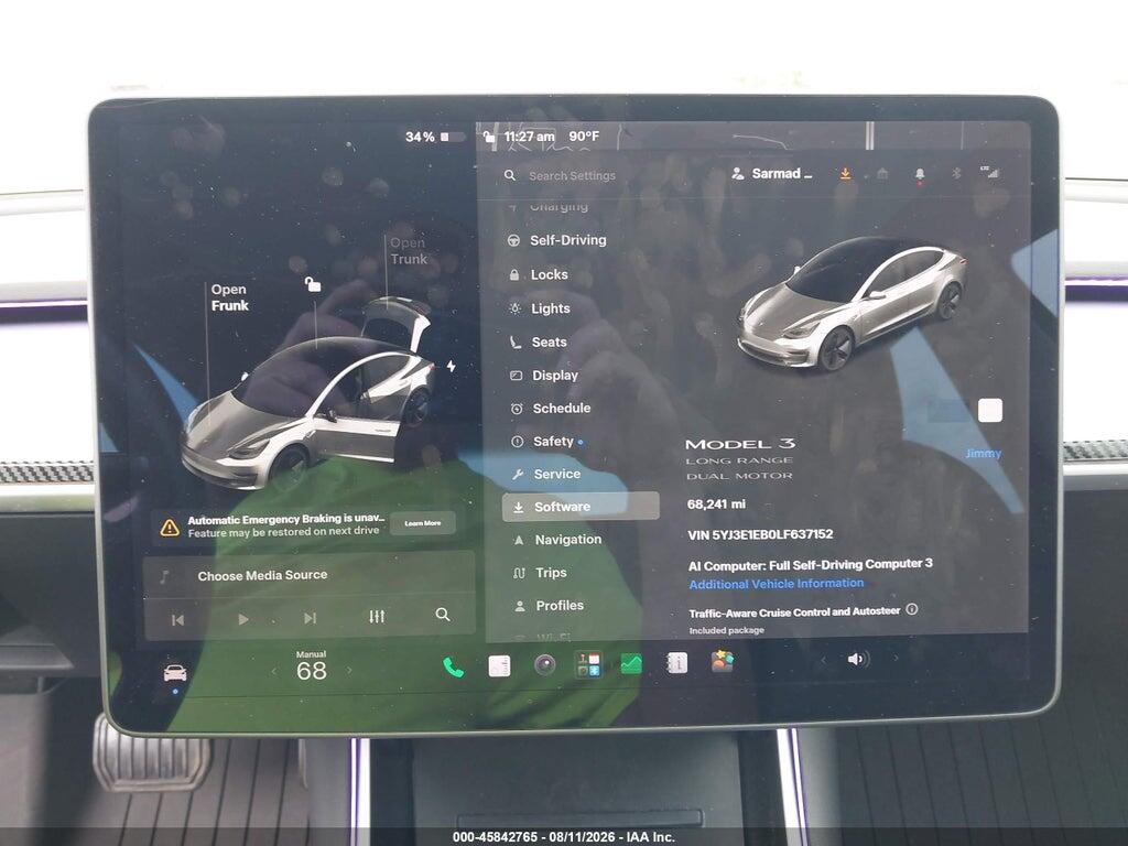 5YJ3E1EB0LF637152 2020 TESLA MODEL 3 photo no. 7