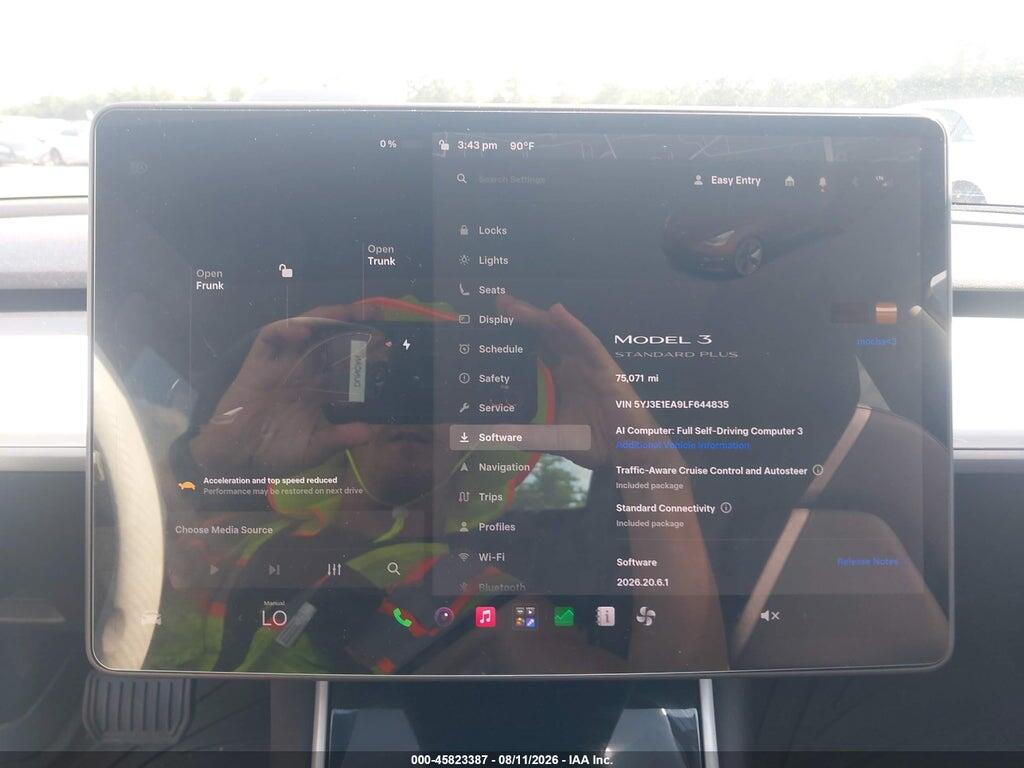 5YJ3E1EA9LF644835 2020 TESLA MODEL 3 photo no. 7