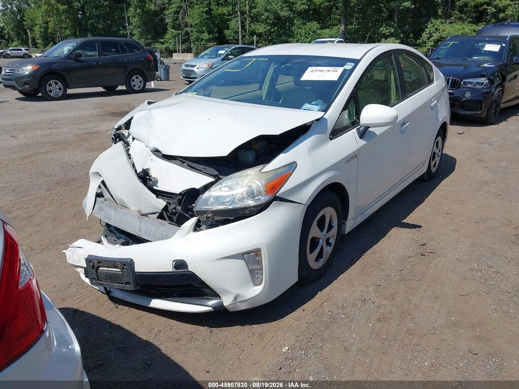 JTDKN3DUXE1762679 2014 TOYOTA PRIUS photo no. 2