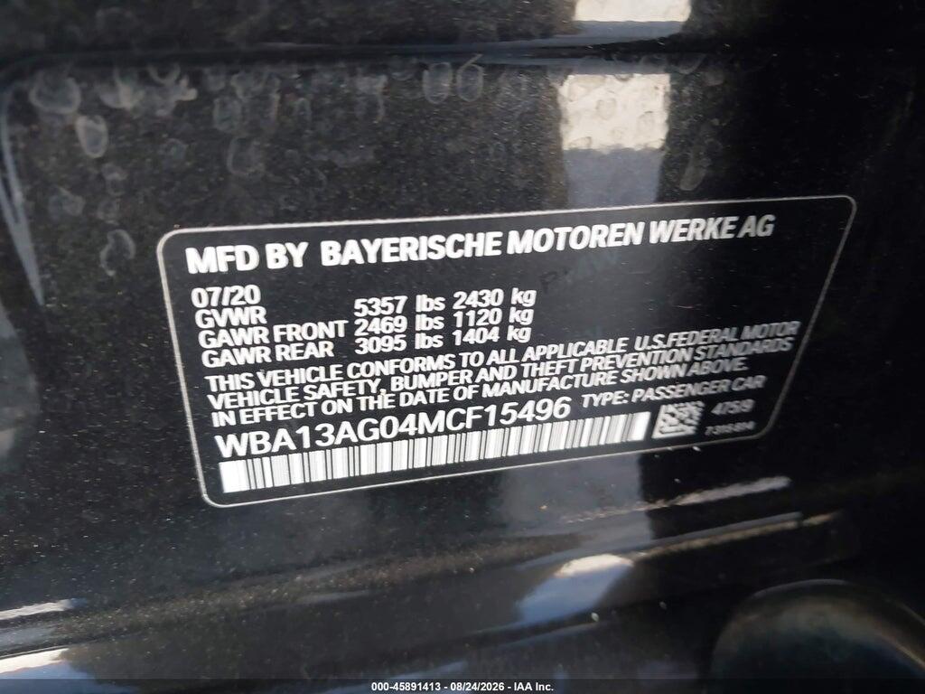 WBA13AG04MCF15496 2021 BMW 530E photo no. 9