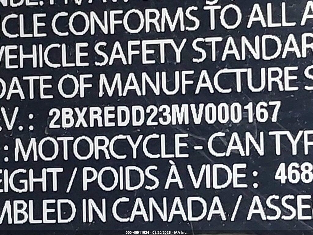 2BXREDD23MV000167 2021 CAN-AM SPYDER ROADSTER photo no. 10