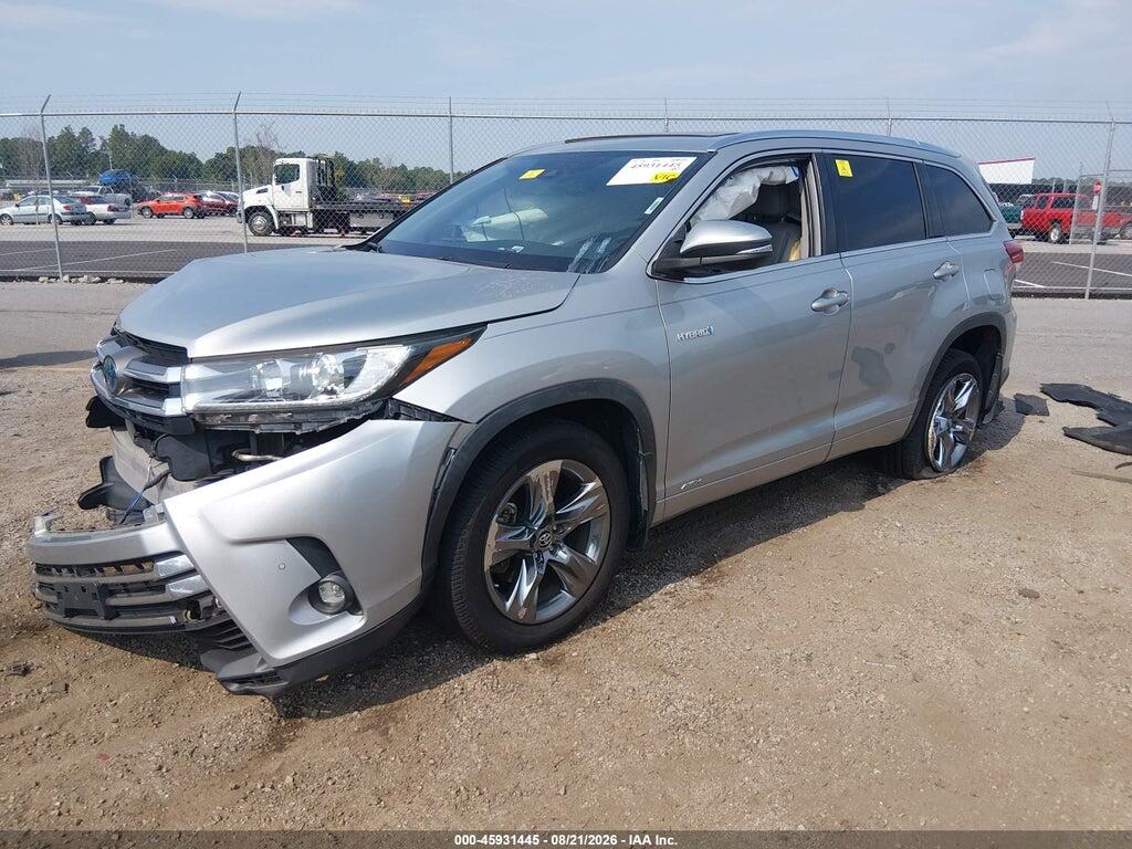 5TDDGRFH4KS061687 2019 TOYOTA HIGHLANDER HYBRID photo no. 2