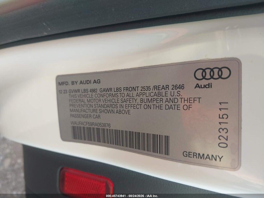 WAUFACF59RA053876 2024 AUDI A5 SPORTBACK photo no. 9