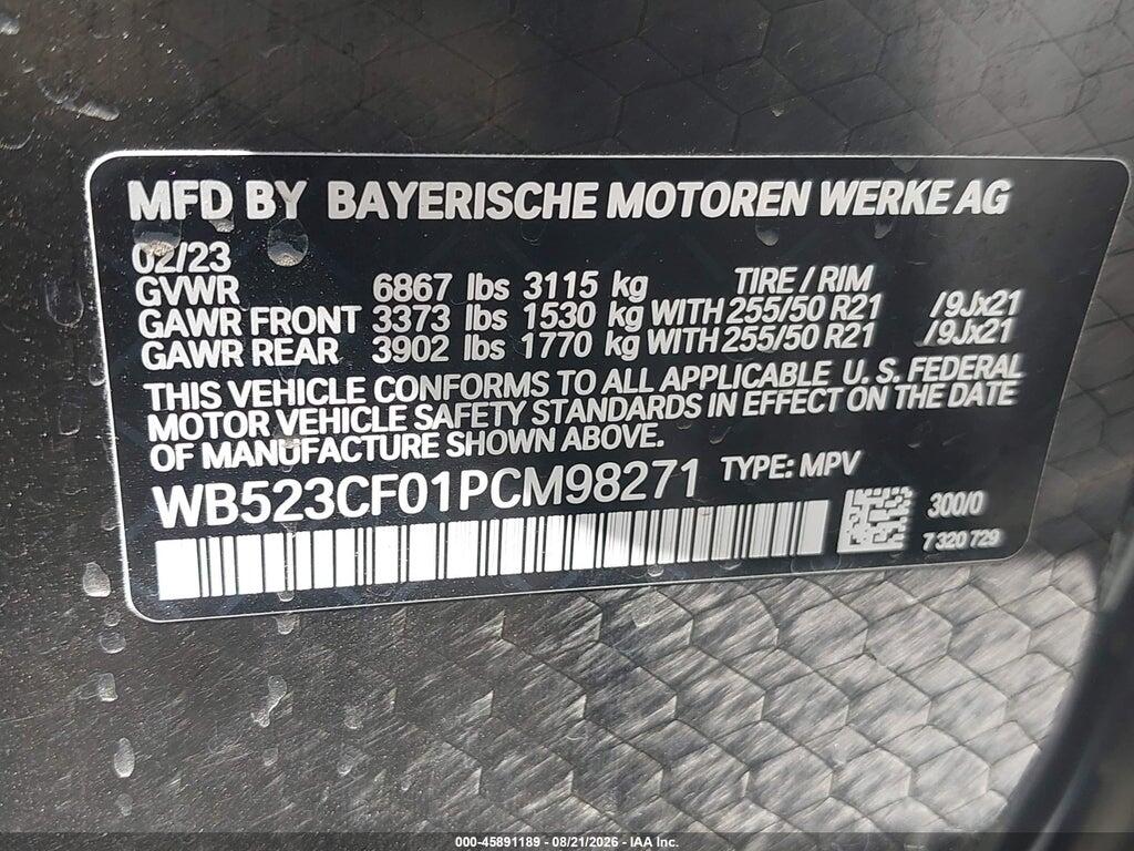 WB523CF01PCM98271 2023 BMW IX photo no. 9