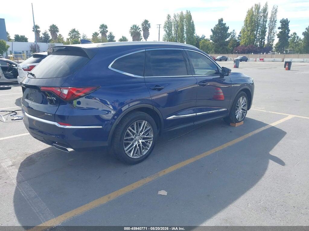 5J8YE1H82NL046988 2022 ACURA MDX photo no. 4