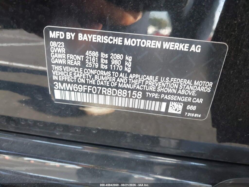 3MW69FF07R8D88158 2024 BMW 330I photo no. 9