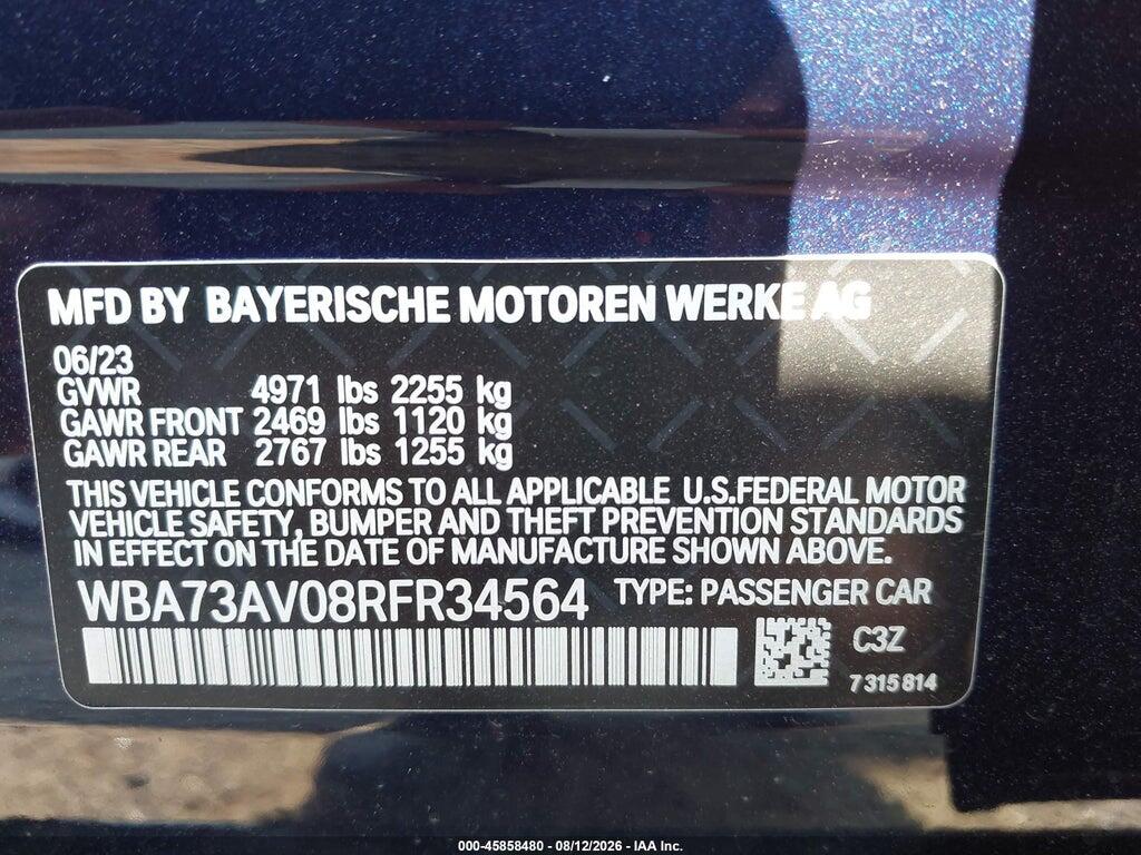 WBA73AV08RFR34564 2024 BMW 430I GRAN COUPE photo no. 9
