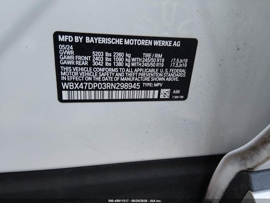 WBX47DP03RN298945 2024 BMW X3 photo no. 9