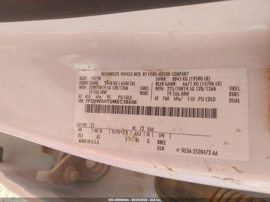 1FD0W5HT2MEC38656 2021 FORD F-550 CHASSIS photo no. 5