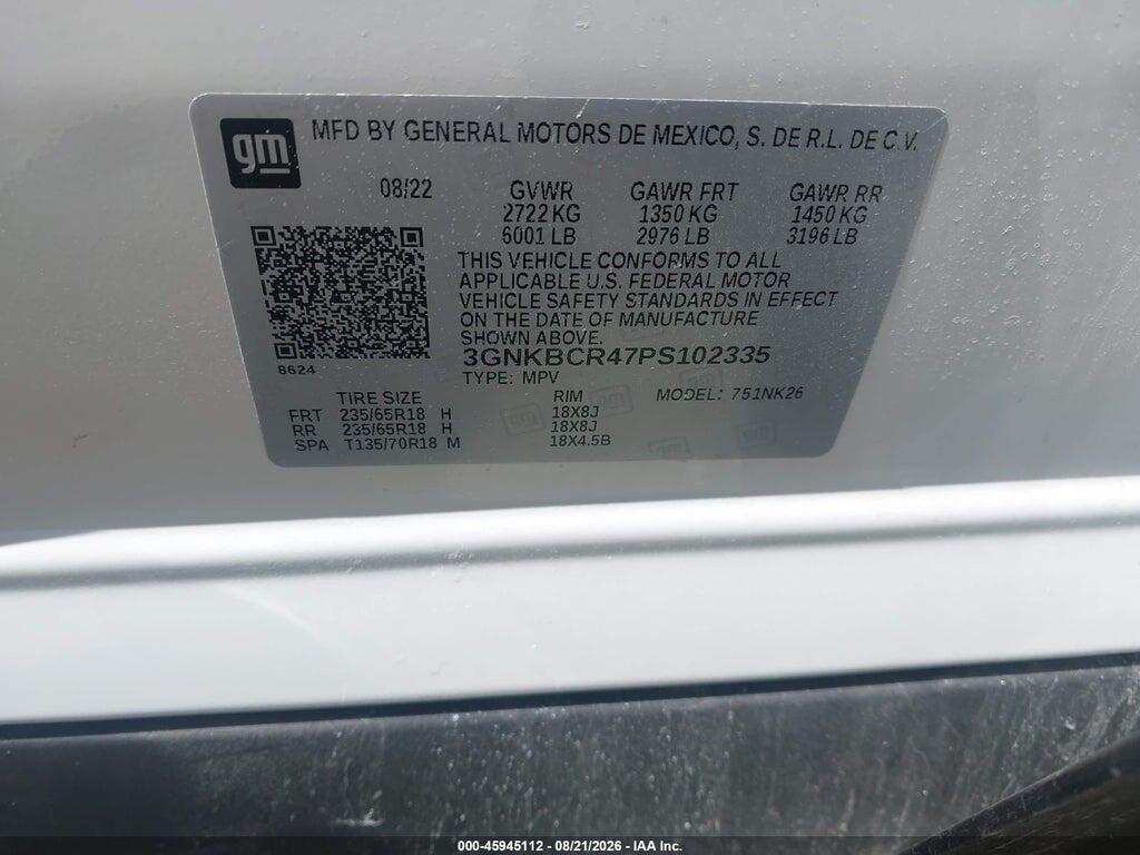 3GNKBCR47PS102335 2023 CHEVROLET BLAZER photo no. 9