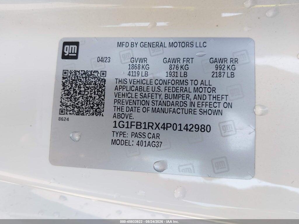 1G1FB1RX4P0142980 2023 CHEVROLET CAMARO photo no. 9