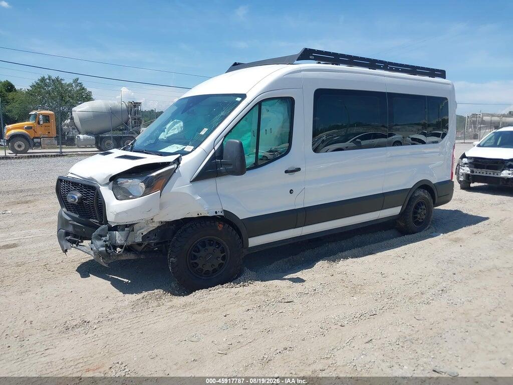1FBAX9C80MKA42608 2021 FORD TRANSIT-350 PASSENGER VAN photo no. 2