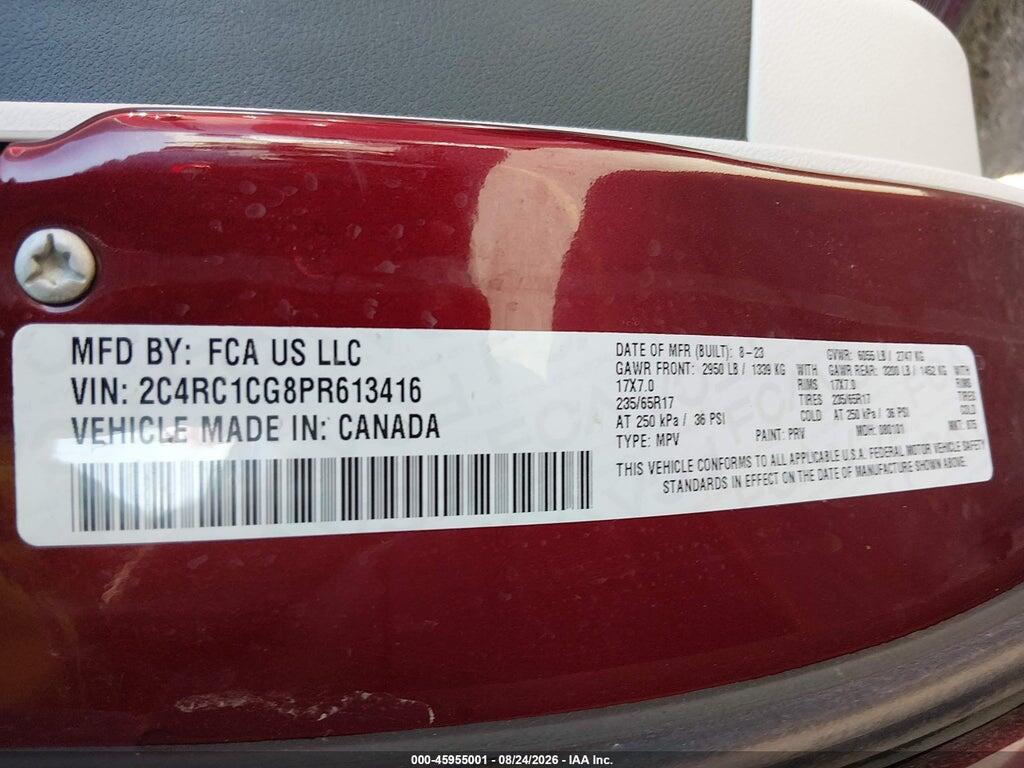 2C4RC1CG8PR613416 2023 CHRYSLER VOYAGER photo no. 9