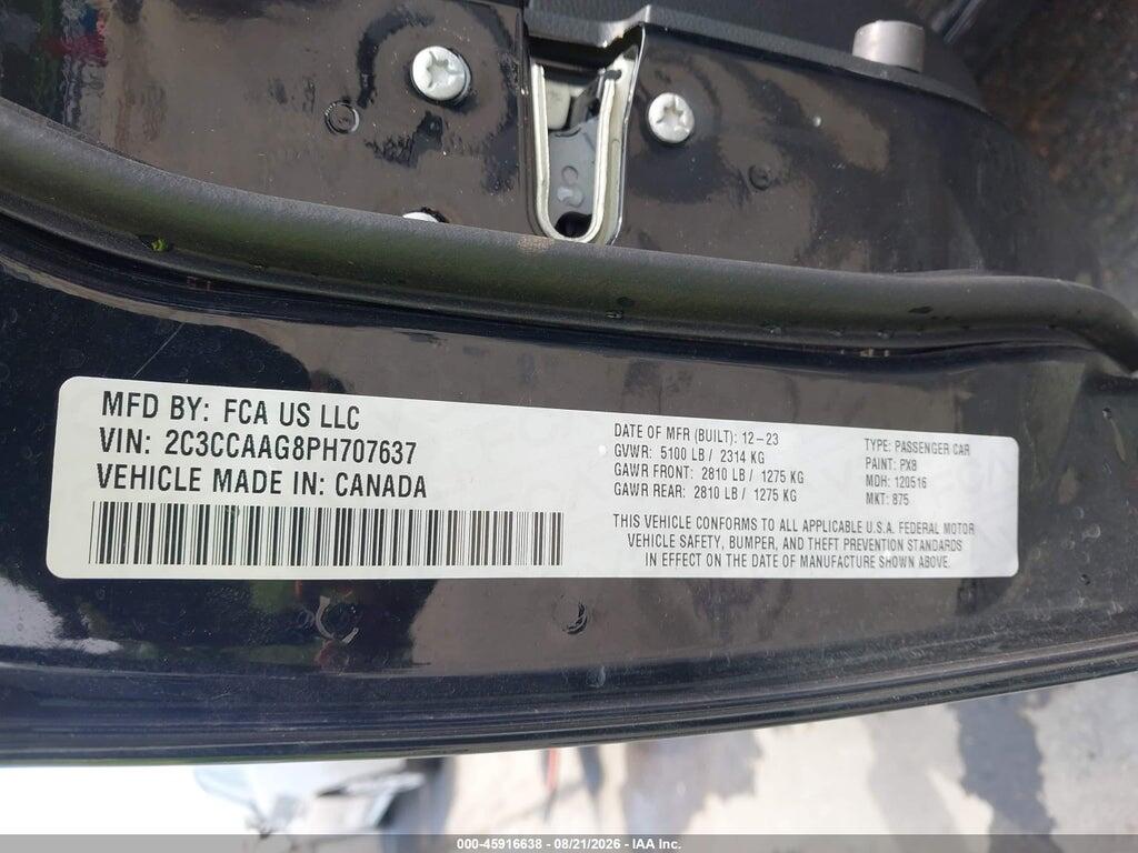 2C3CCAAG8PH707637 2023 CHRYSLER 300 photo no. 9