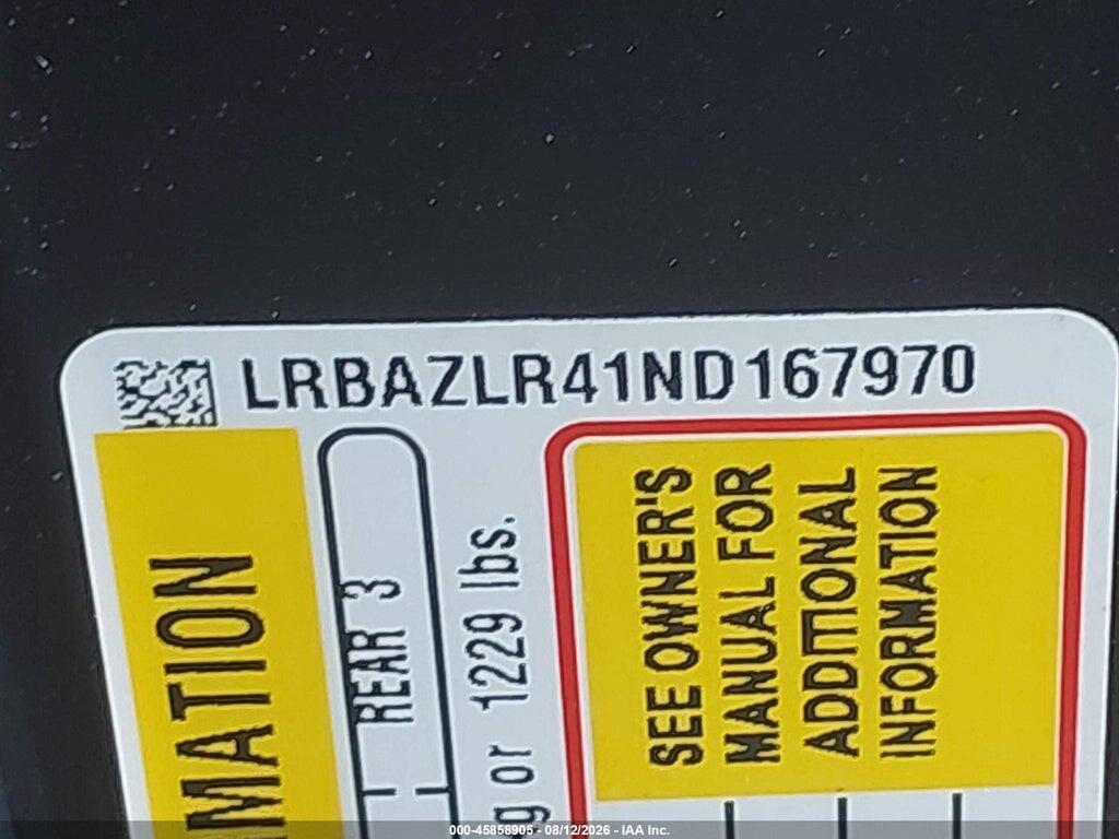 LRBAZLR41ND167970 2022 BUICK ENVISION photo no. 9