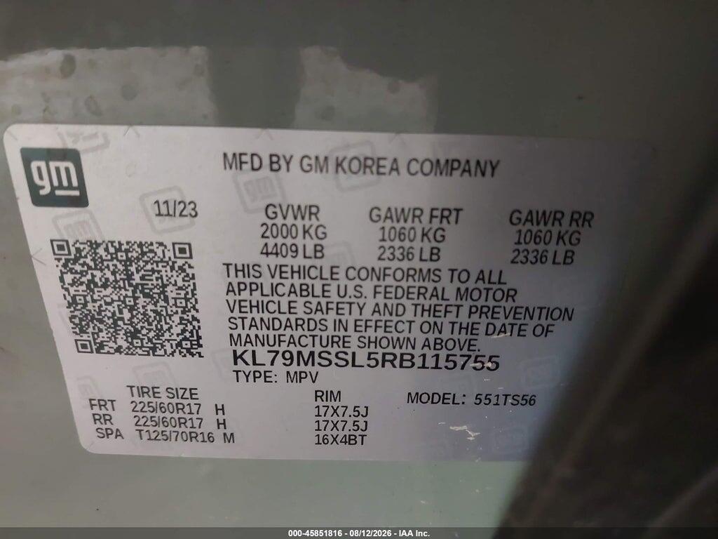 KL79MSSL5RB115755 2024 CHEVROLET TRAILBLAZER photo no. 9