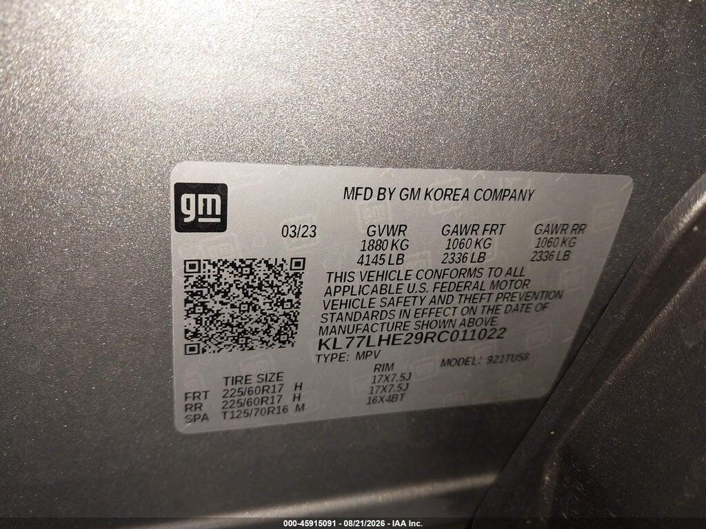 KL77LHE29RC011022 2024 CHEVROLET TRAX photo no. 9