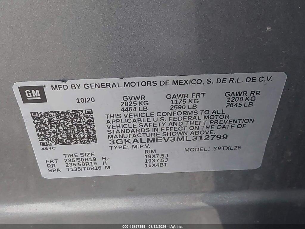 3GKALMEV3ML312799 2021 GMC TERRAIN photo no. 9