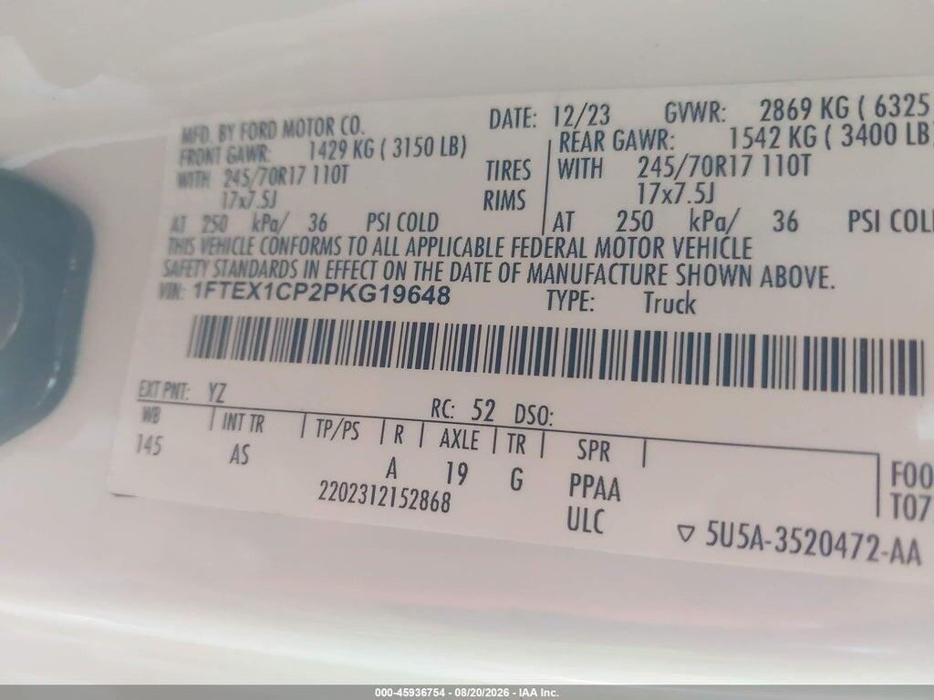 1FTEX1CP2PKG19648 2023 FORD F-150 photo no. 9