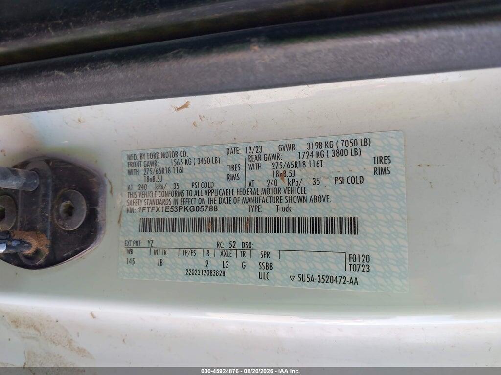 1FTFX1E53PKG05788 2023 FORD F-150 photo no. 9