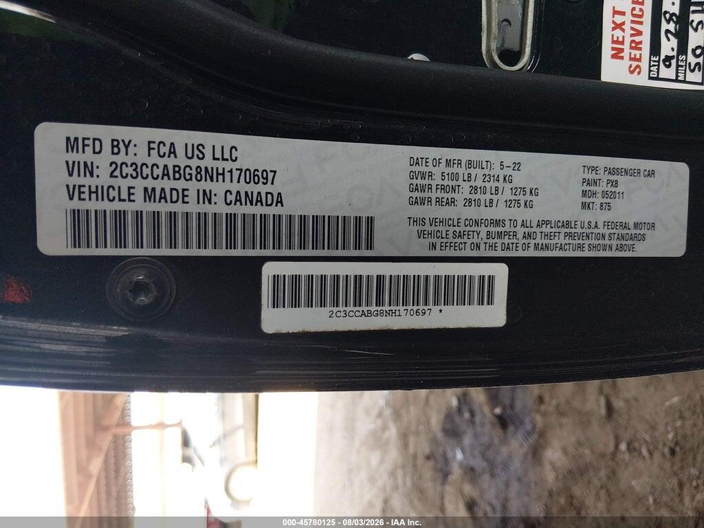 2C3CCABG8NH170697 2022 CHRYSLER 300 photo no. 9