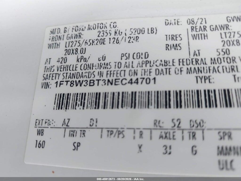 1FT8W3BT3NEC44701 2022 FORD F-350 photo no. 8