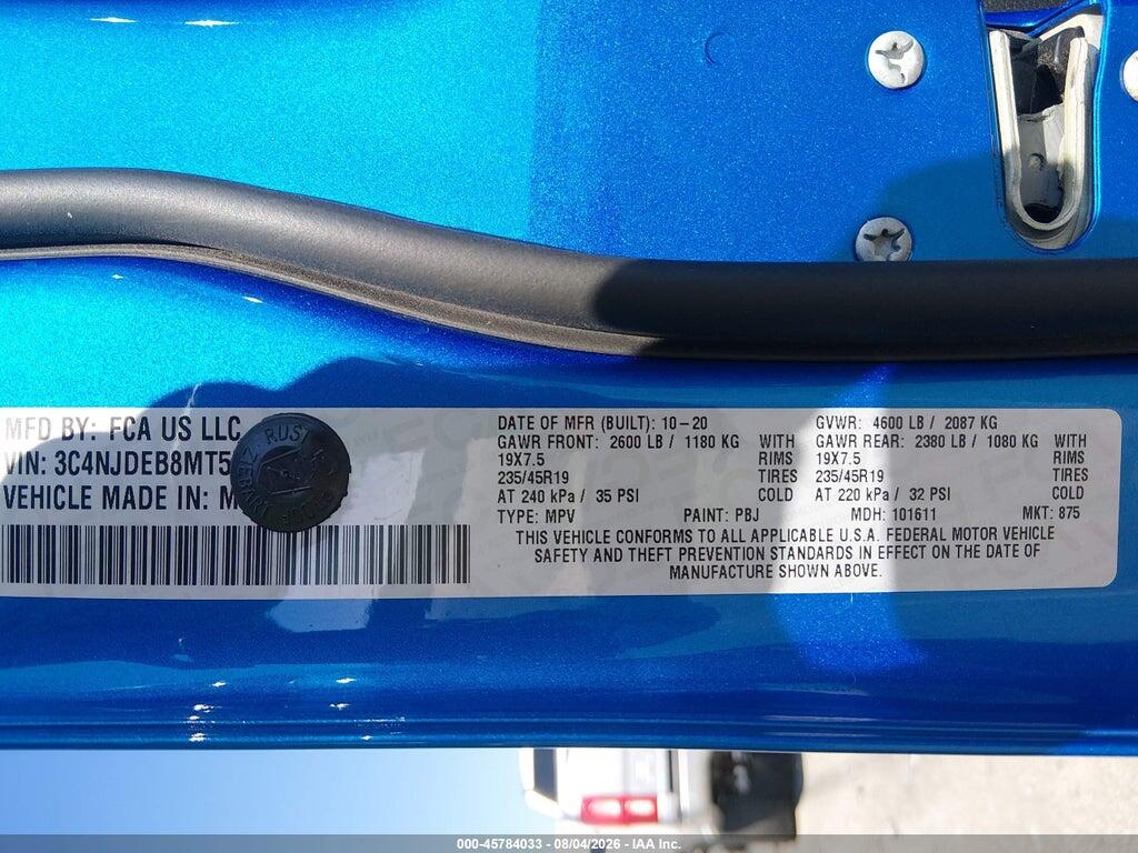 3C4NJDEB8MT532612 2021 JEEP COMPASS photo no. 9