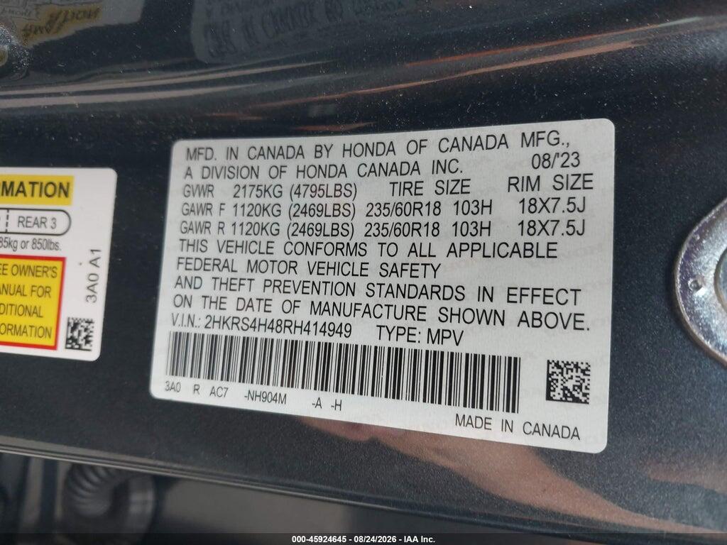 2HKRS4H48RH414949 2024 HONDA CR-V photo no. 9