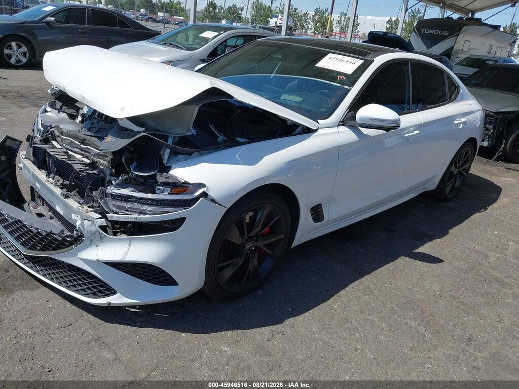 KMTG54TE2NU085682 2022 GENESIS G70 photo no. 2
