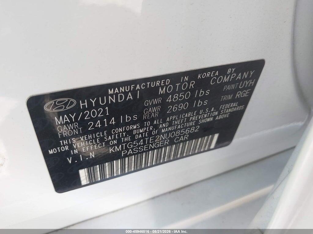 KMTG54TE2NU085682 2022 GENESIS G70 photo no. 9