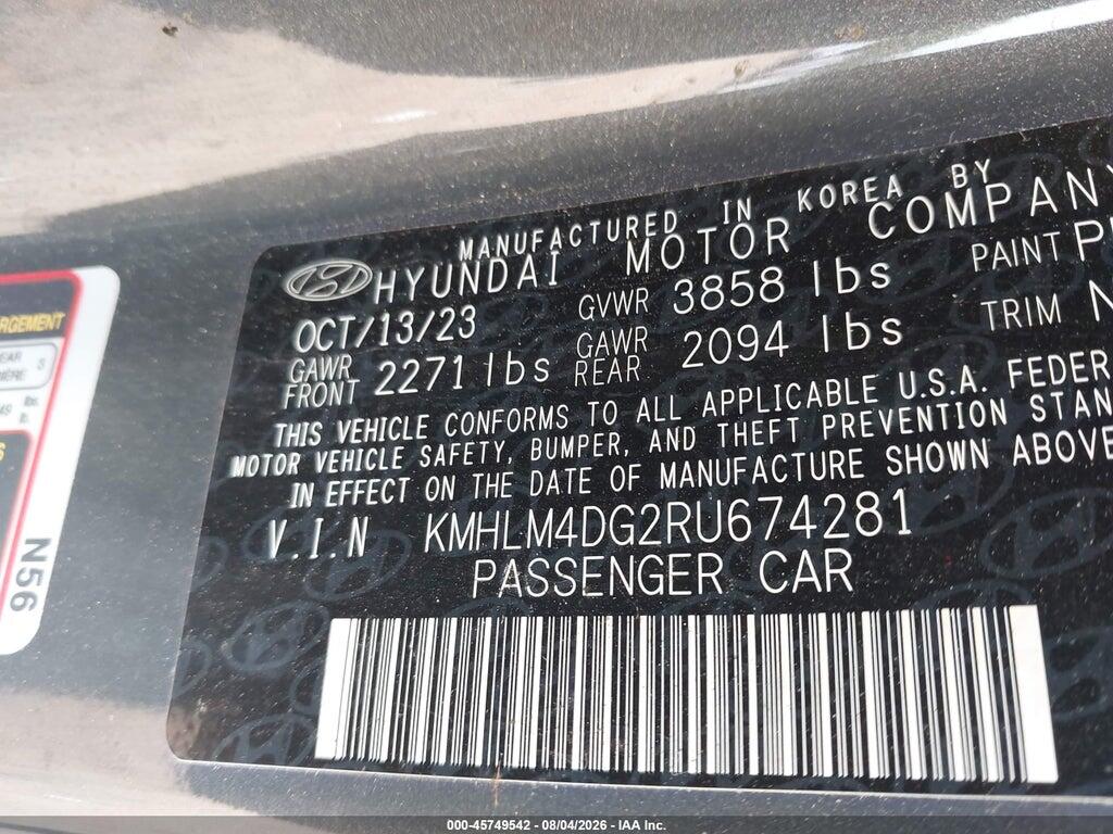 KMHLM4DG2RU674281 2024 HYUNDAI ELANTRA photo no. 9