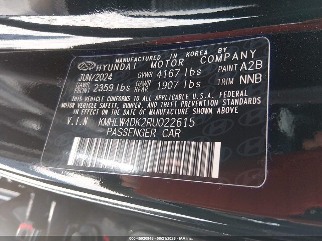 KMHLW4DK2RU022615 2024 HYUNDAI ELANTRA N photo no. 9