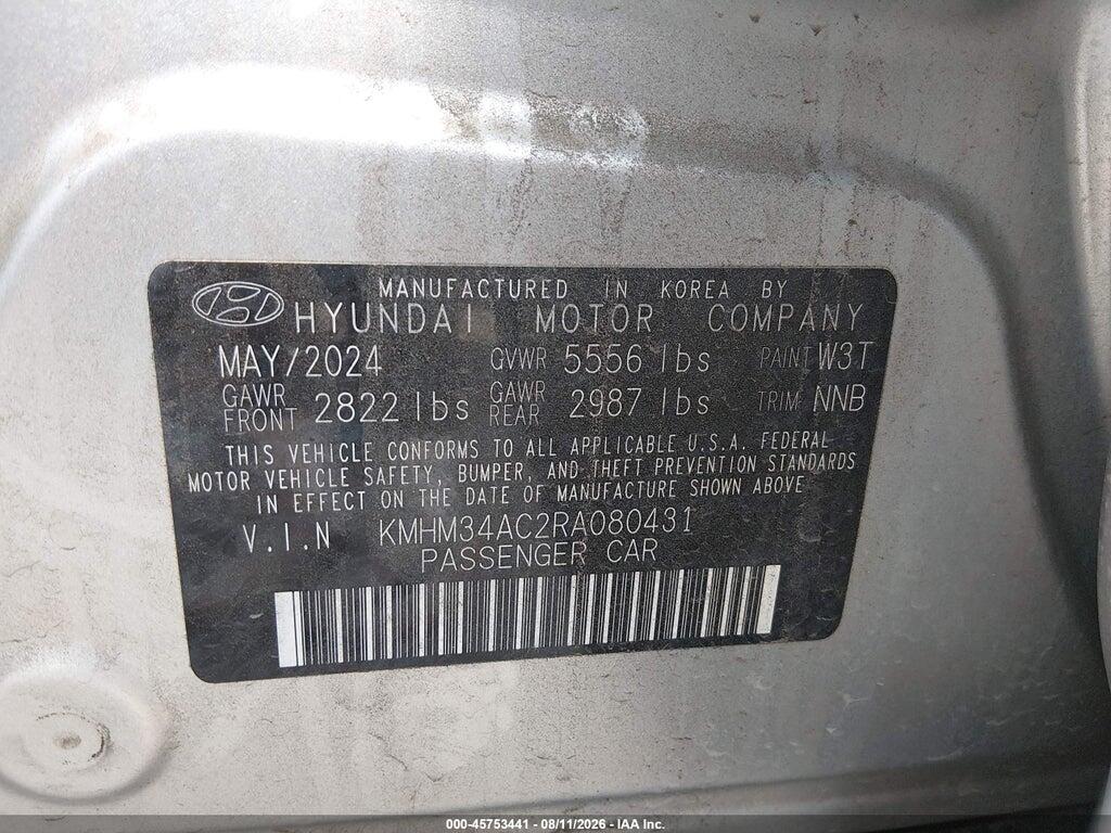 KMHM34AC2RA080431 2024 HYUNDAI IONIQ 6 photo no. 9