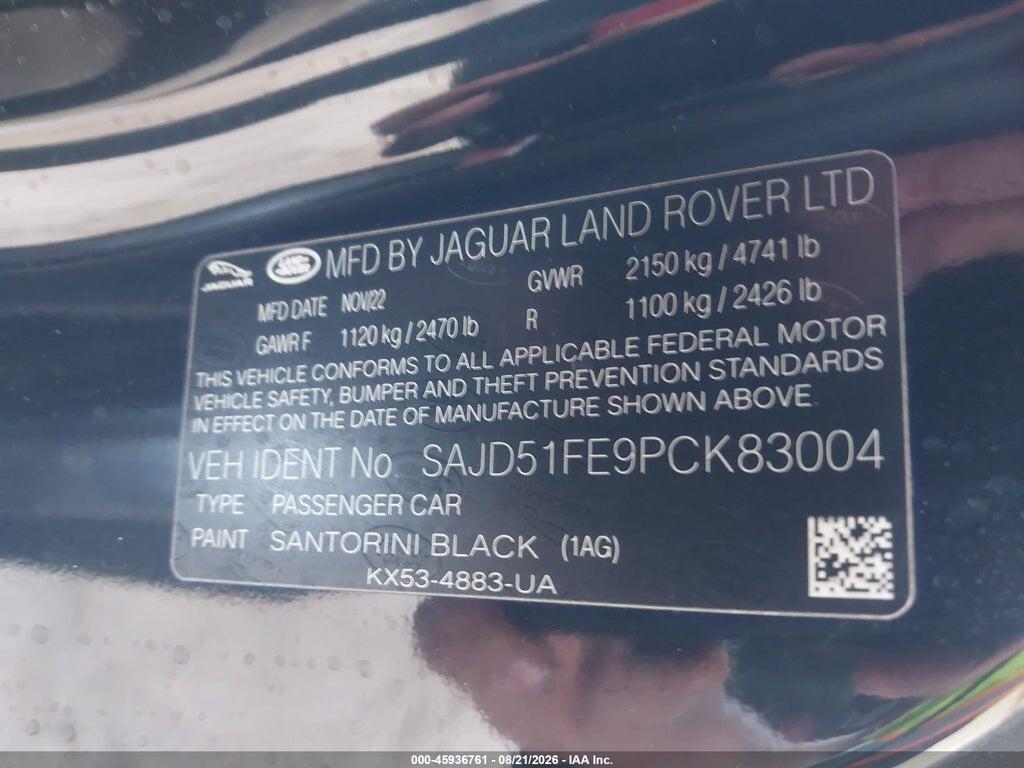 SAJD51FE9PCK83004 2023 JAGUAR F-TYPE photo no. 9