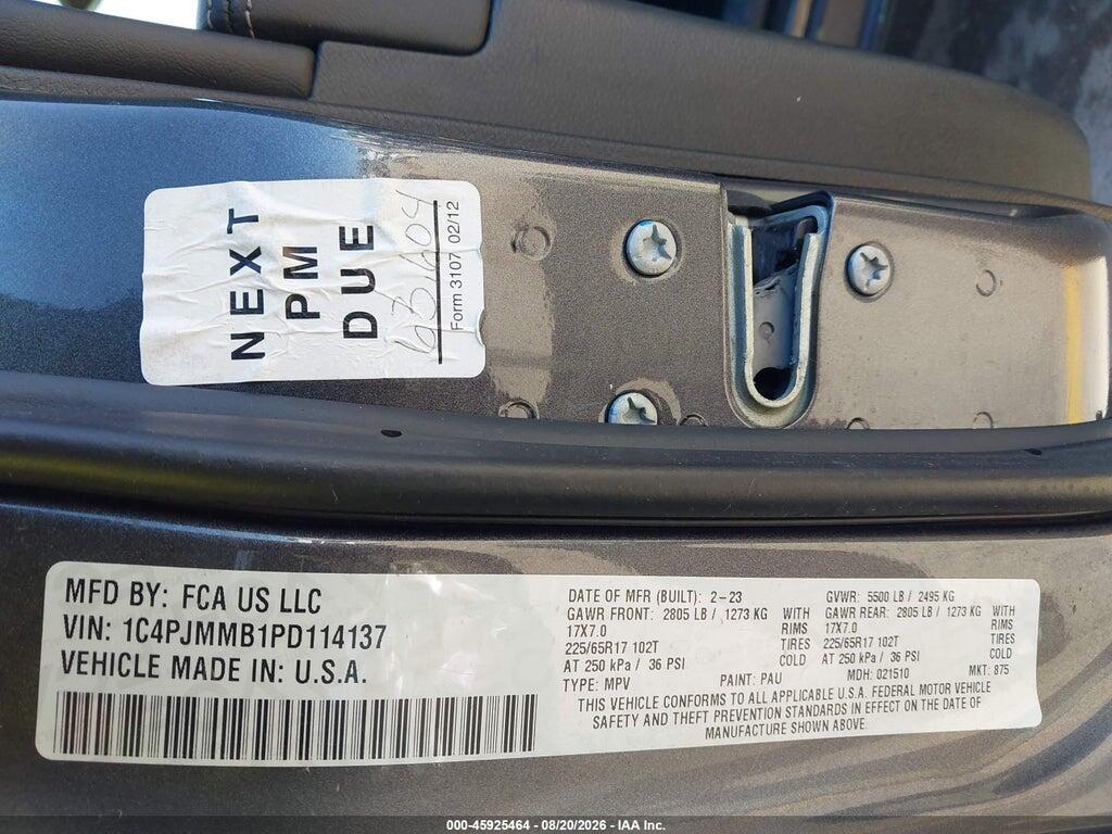 1C4PJMMB1PD114137 2023 JEEP CHEROKEE photo no. 9