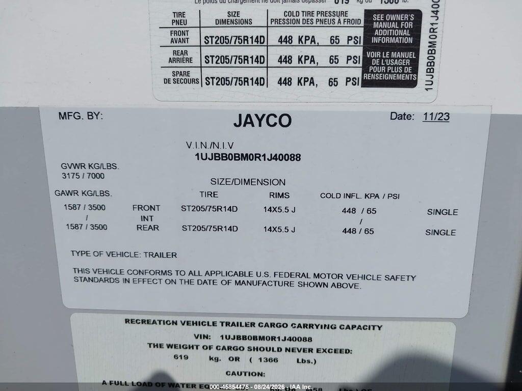 1UJBB0BM0R1J40088 2024 JAYCO JAY FEATHER photo no. 9