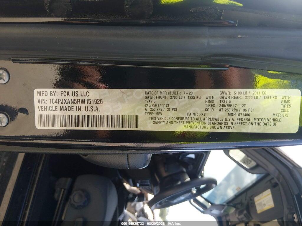 1C4PJXAN5RW151926 2024 JEEP WRANGLER photo no. 9