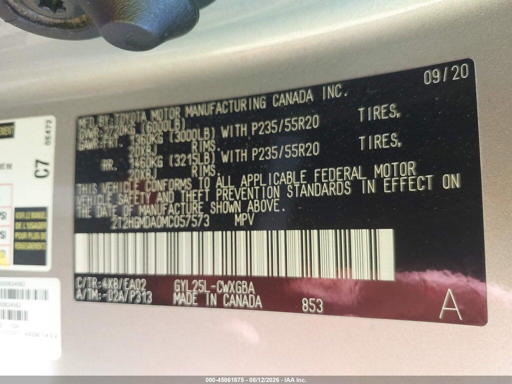 2T2HGMDA0MC057573 2021 LEXUS RX 450H photo no. 9