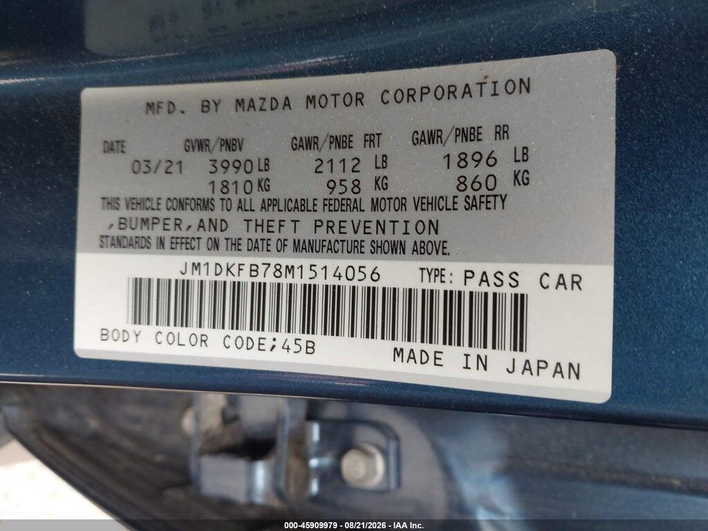 JM1DKFB78M1514056 2021 MAZDA CX-3 photo no. 9